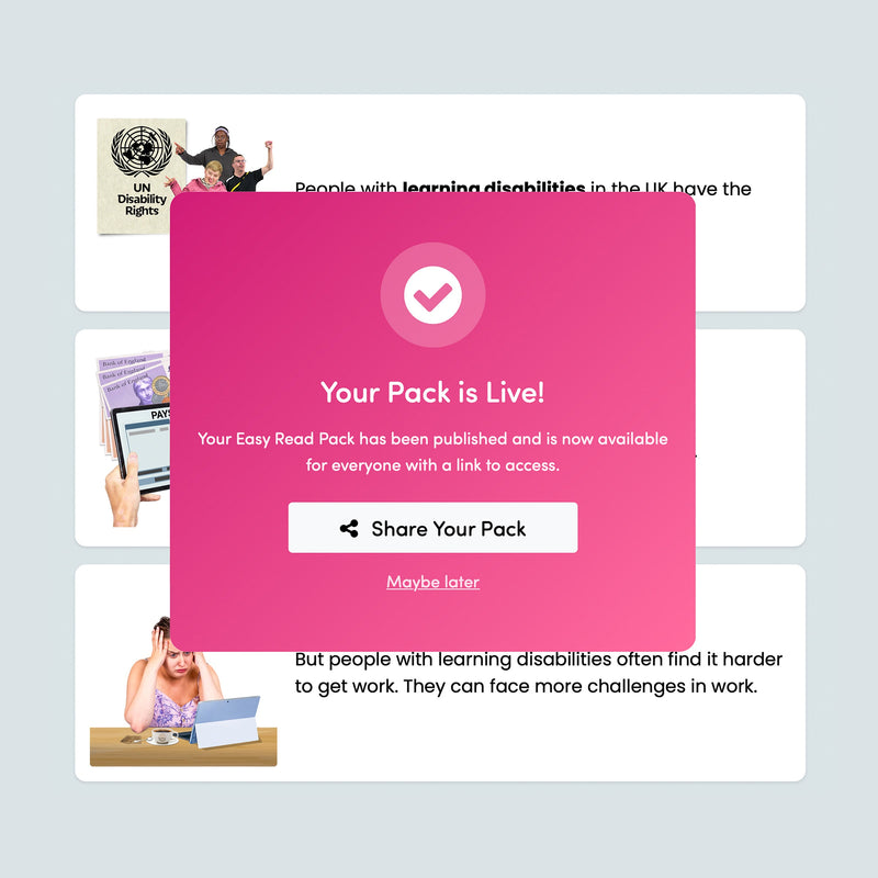 Convert existing content - Step 4